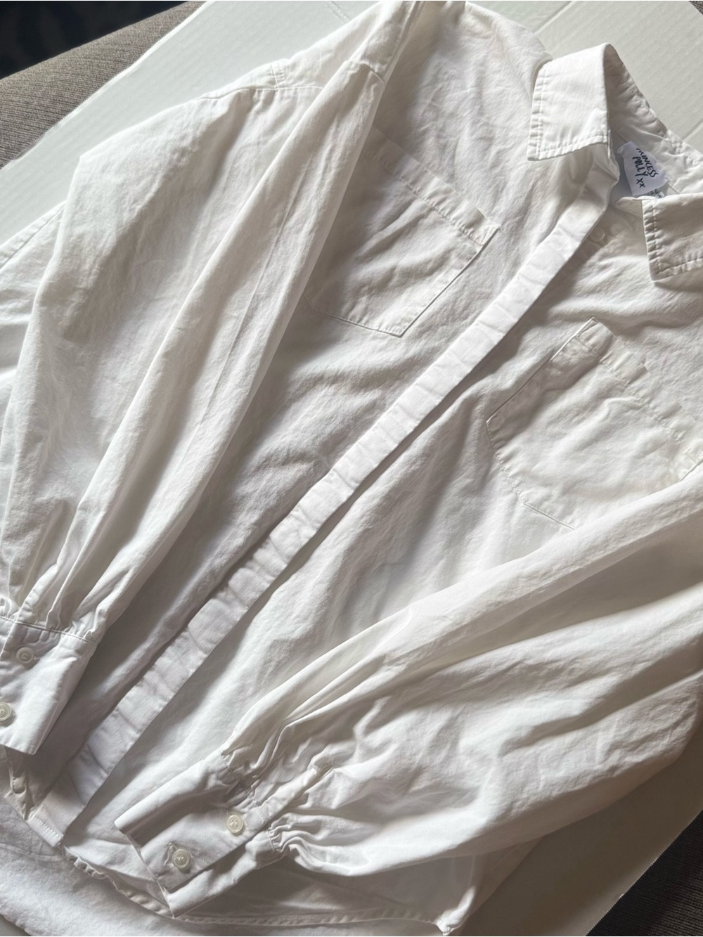 Princess Polly White Button-Down Shirt